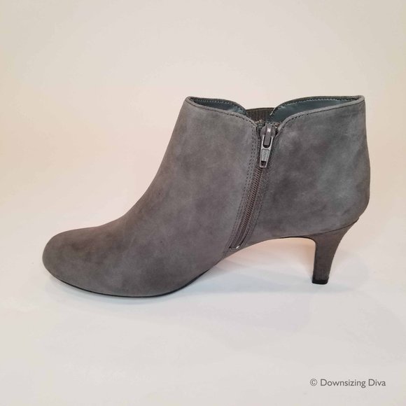 Clarks - Arista Paige - Ankle Bootie - Gray/Grey - Picture 6 of 12